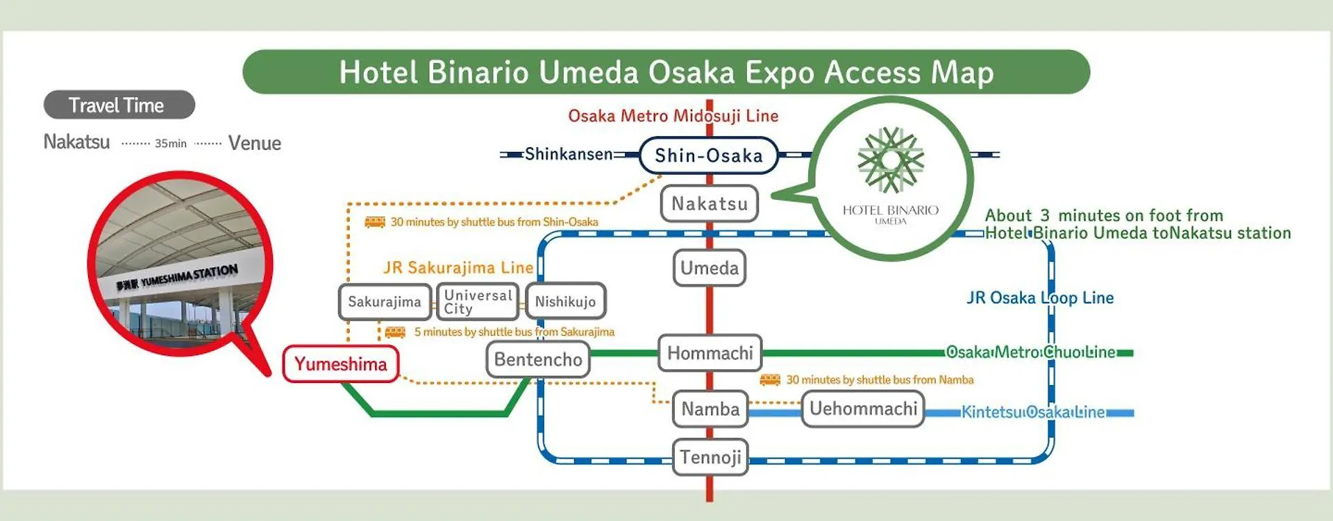 Hotel Binario Umeda Osaka